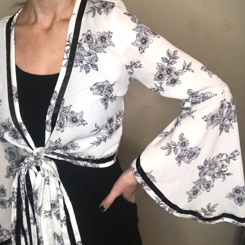Charlotte Russe Top with Bell Bottom Sleeves